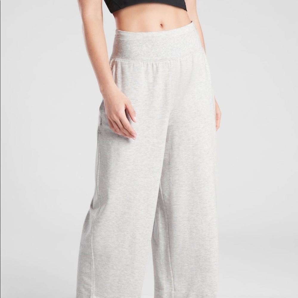 Athleta wide-legged cropped sweatpants